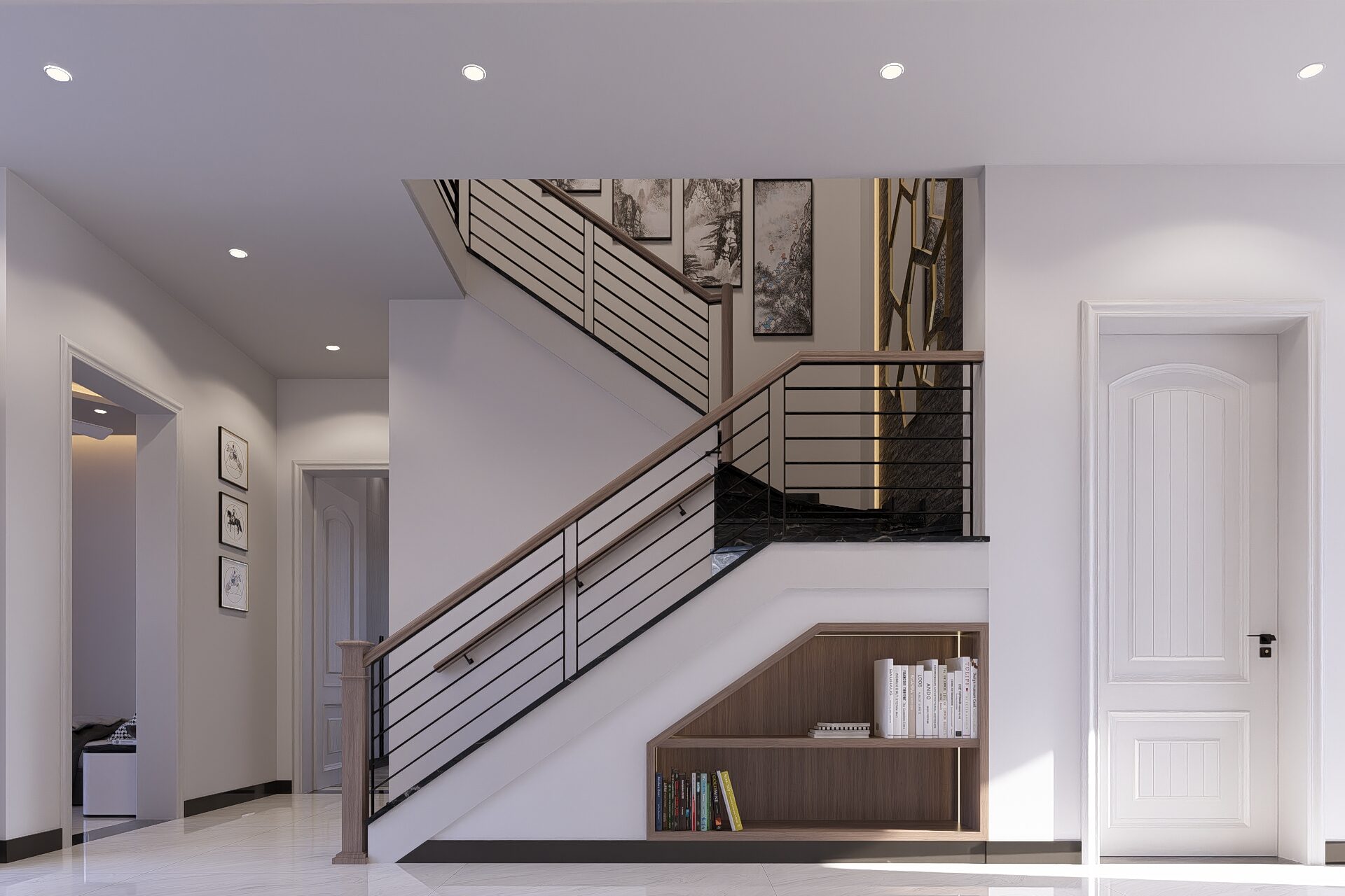 Mr. Babar's Residence – Entrance Lobby Design 1