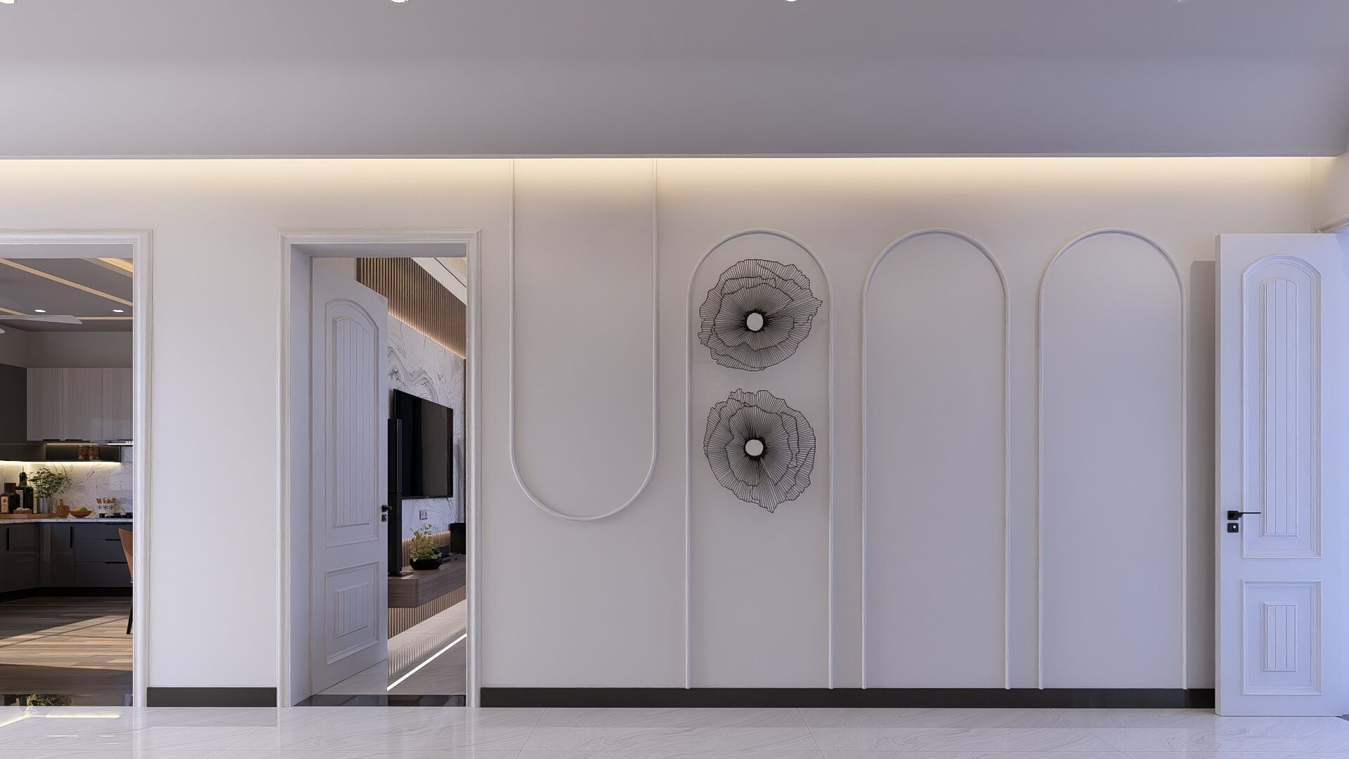 Mr. Babar's Residence – Entrance Lobby Design 3